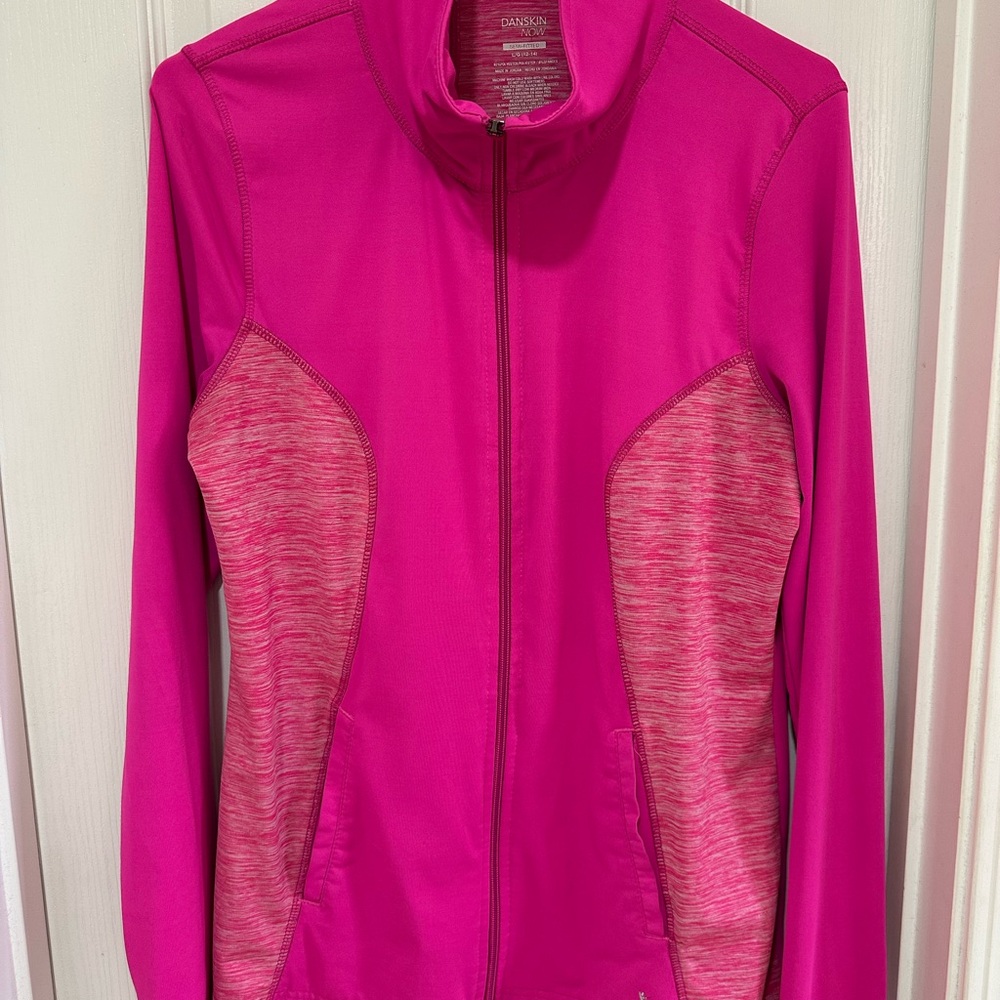 Danskin Now Vibrant Pink Semi-fitted Women's Lightweight Athletic Jacket